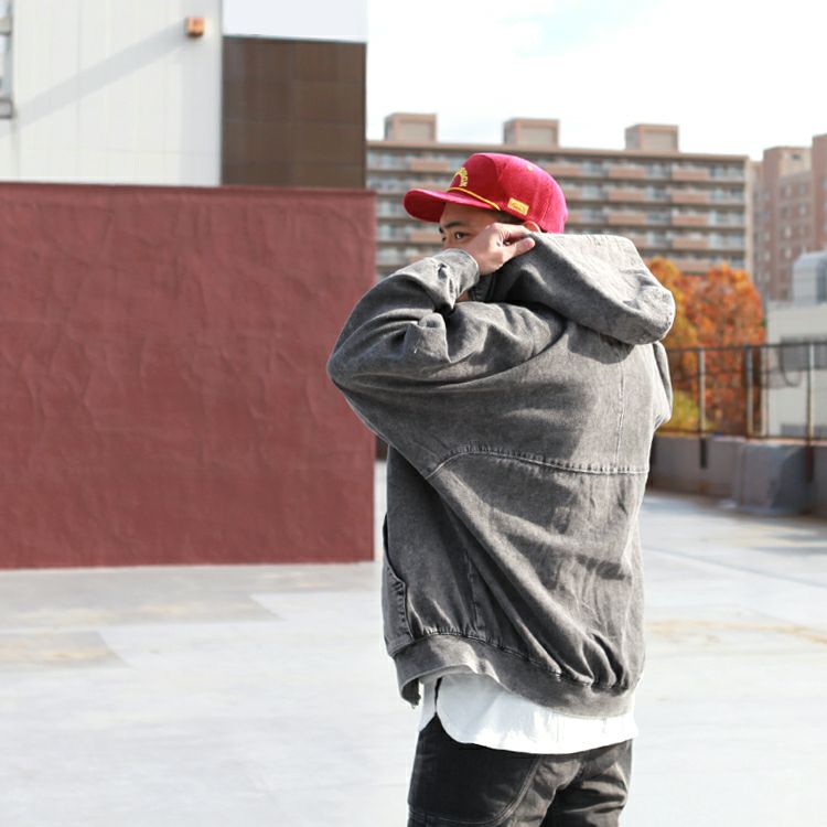 NATAL DESIGN DENIM SWEAT PARKA B.I.G | Brownfloor clothing