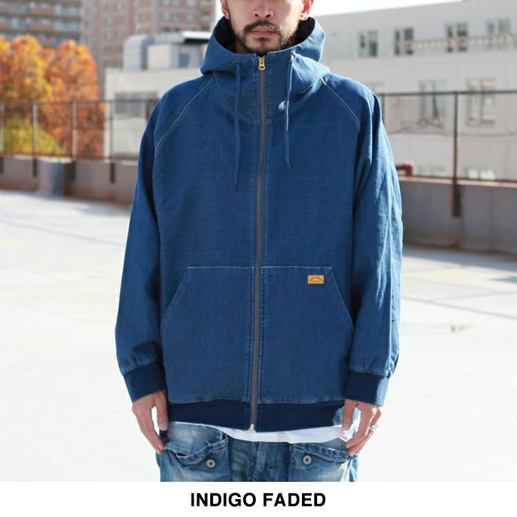 NATAL DESIGN インディゴ ZIPパーカー L NATAL DESIGN DENIM SWEAT PARKA B.I.G | Brownfloor clothing