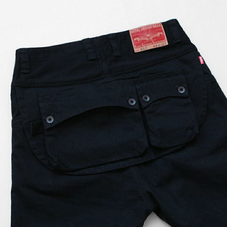 NATAL DESIGN G55 Sarouel Flap Denim Pants -ALL BLACK- | Brownfloor