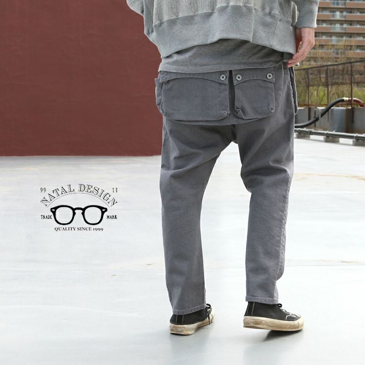 NATAL DESIGN G55 Sarouel Flap Denim Pants -GRAY- | Brownfloor clothing