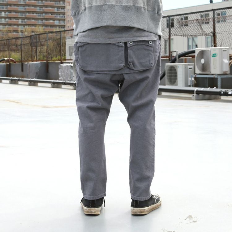 NATAL DESIGN G55 Sarouel Flap Denim Pants -GRAY- | Brownfloor clothing