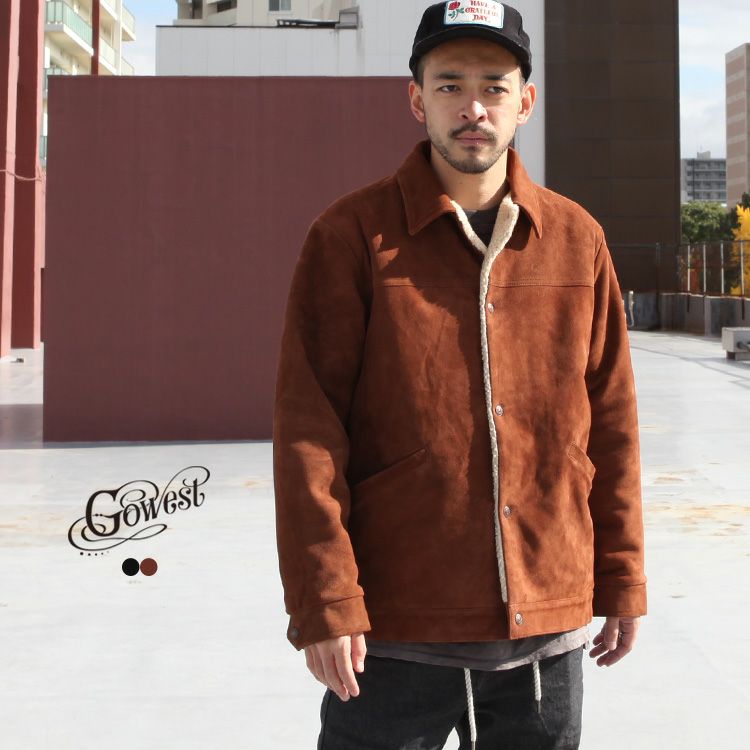 GOWEST 80'S BOA JACKET / GOAT SUEDE | Brownfloor clothing