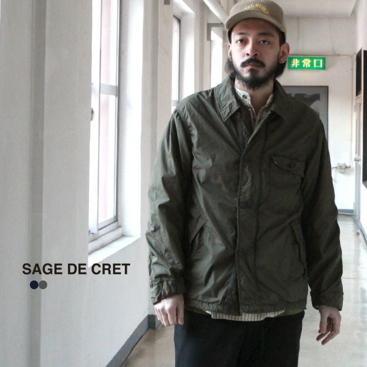 SAGE DE CRET ストレッチブロード ミリタリージャケット ブルゾン SAGE DE CRET ストレッチブロード ミリタリージャケット | Brownfloor