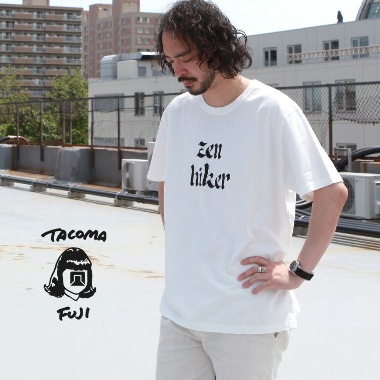 TACOMA FUJI RECORDS ZEN HIKER SS TEE by FERNAND WANG-TEA designed