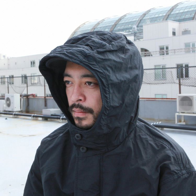 SAGE DE CRET ナイロン高密度タフタ フーデットコート | Brownfloor