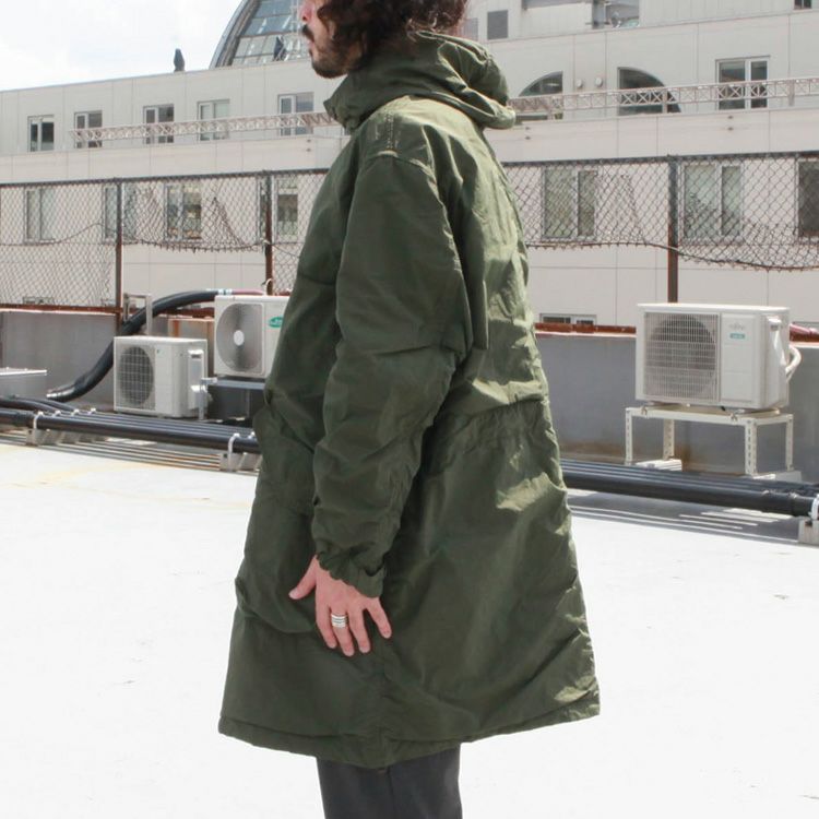 SAGE DE CRET ナイロン高密度タフタ フーデットコート | Brownfloor