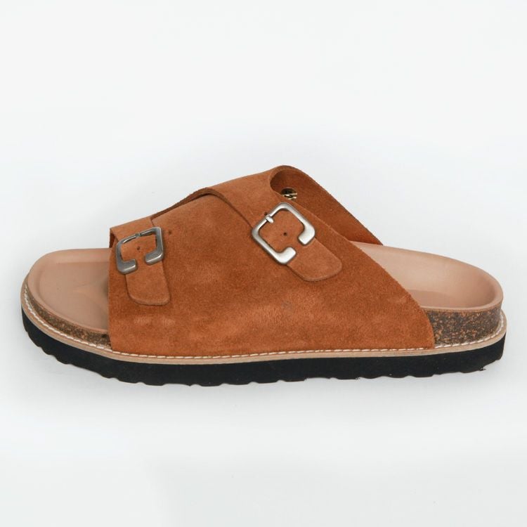 hobo ARTISAN SANDAL COW SUEDE | Brownfloor clothing