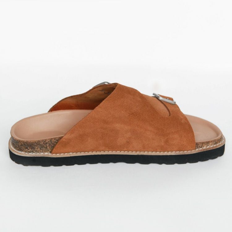hobo ARTISAN SANDAL COW SUEDE | Brownfloor clothing