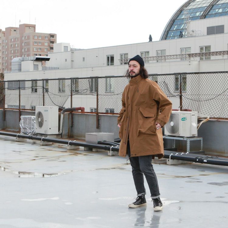 norbit Fishtail Wide Coat | Brownfloor clothing