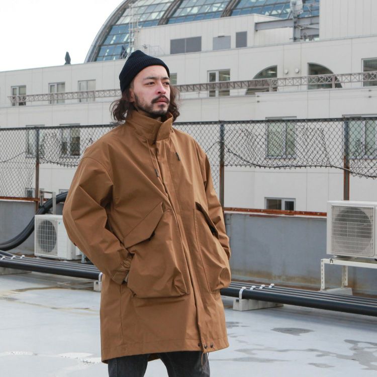 norbit Fishtail Wide Coat | Brownfloor clothing