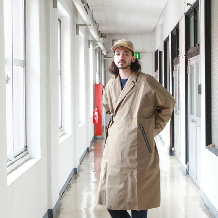 F/CE. WATERPROOF WRAP COAT防水ラップコートベージュ F/CE.（エフシーイー） ダブルブレステッドコート WATERPROOF WRAP