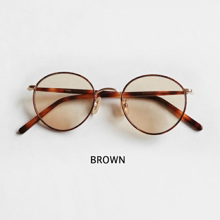 hobo ROUND FRAME SUNGLASSES TITANIUM by KANEKO OPTICAL