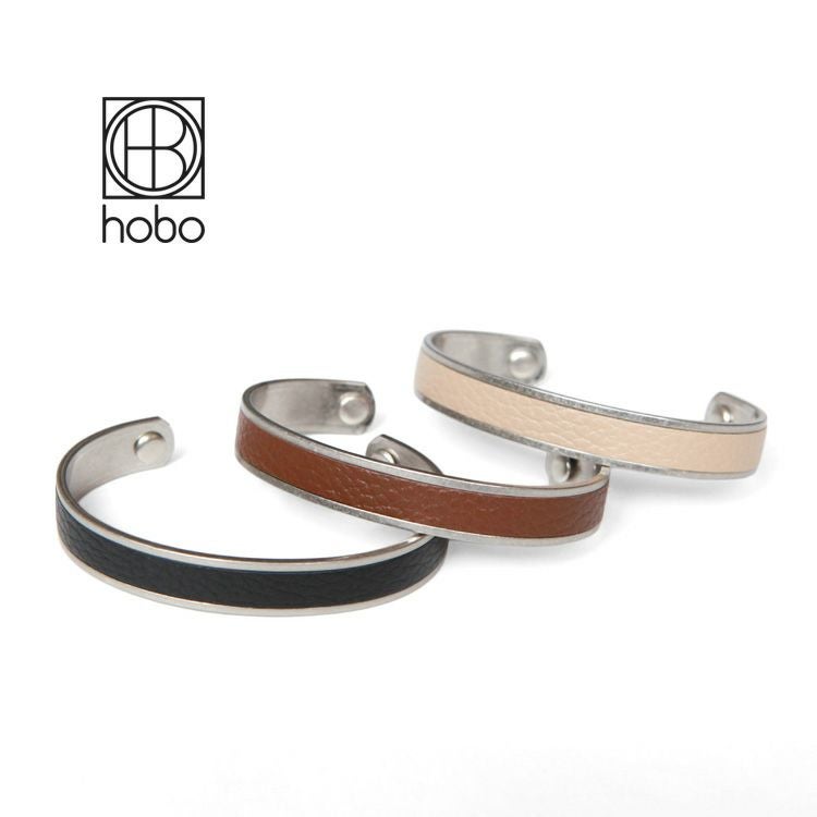 hobo BRASS BRACELET SHRINK LEATHER S | Brownfloor clothing