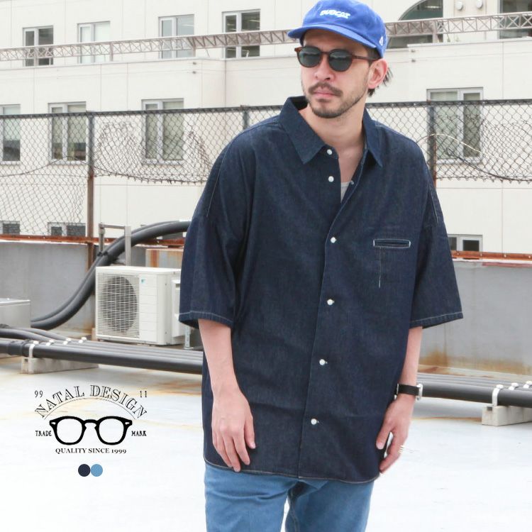トップス NATAL DESIGN RANDY BIG SHIRTS DENIM NATAL DESIGN RANDY BIG SHIRTS DENIM | Brownfloor clothing