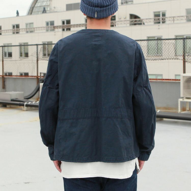 SAGE DE CRET Co/Liバックサテン ノーカラーBDUタイプジャケット