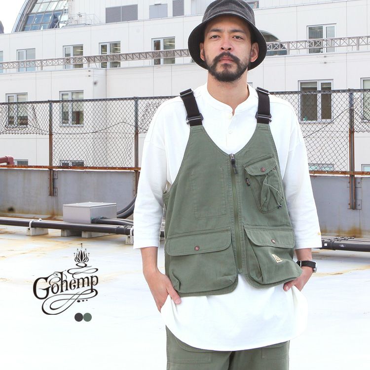 GOHEMP FIRE RIDGE VEST / HEMP FIRE PROOF HERRINGBONE | Brownfloor