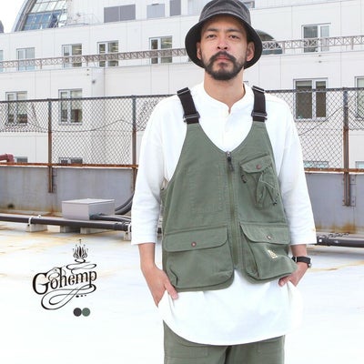 GOHEMP FIRE RIDGE VEST / HEMP FIRE PROOF HERRINGBONE | Brownfloor 