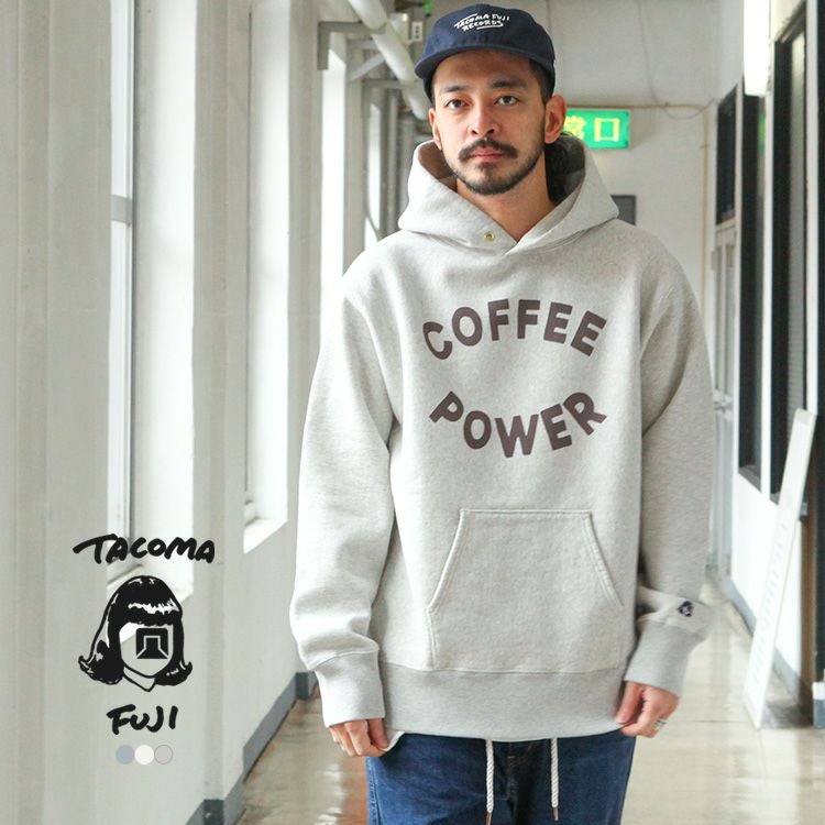 TACOMA FUJI RECORDS COFFEE POWER HOODIE designed by Yunosuke