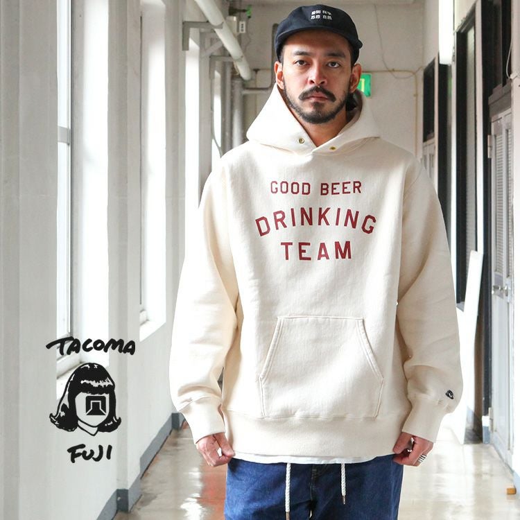 GOOD BEER DRINKING TEAM フーディー タコマフジ L TACOMA FUJI RECORDS GOOD BEER DRINKING TEAM HOODIE design by