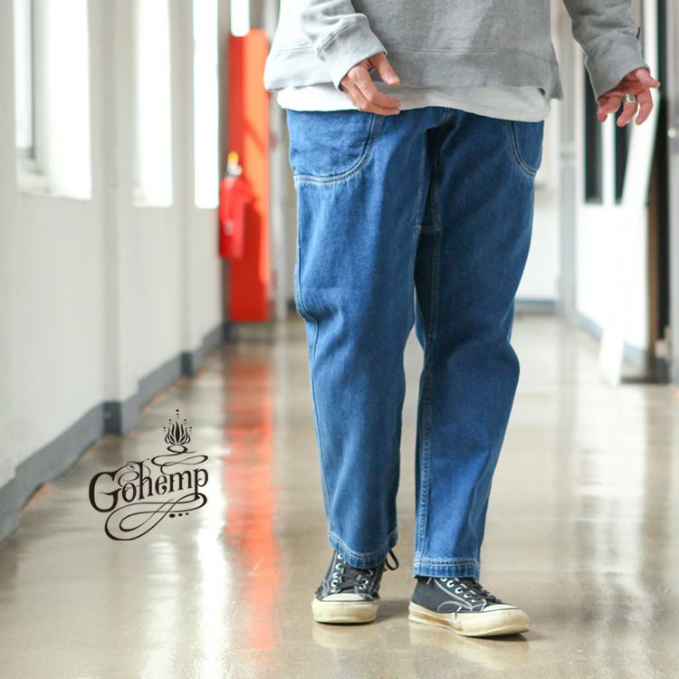 GOHEMP VENDOR ANKLE EASY PANTS / HEMP DENIM fabric 2024SS