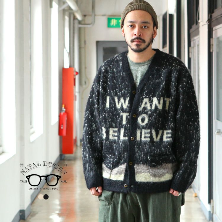 NATAL DESIGN I WANT TO BELIEVE KNIT CARDIGAN 2024SS | Brownfloor