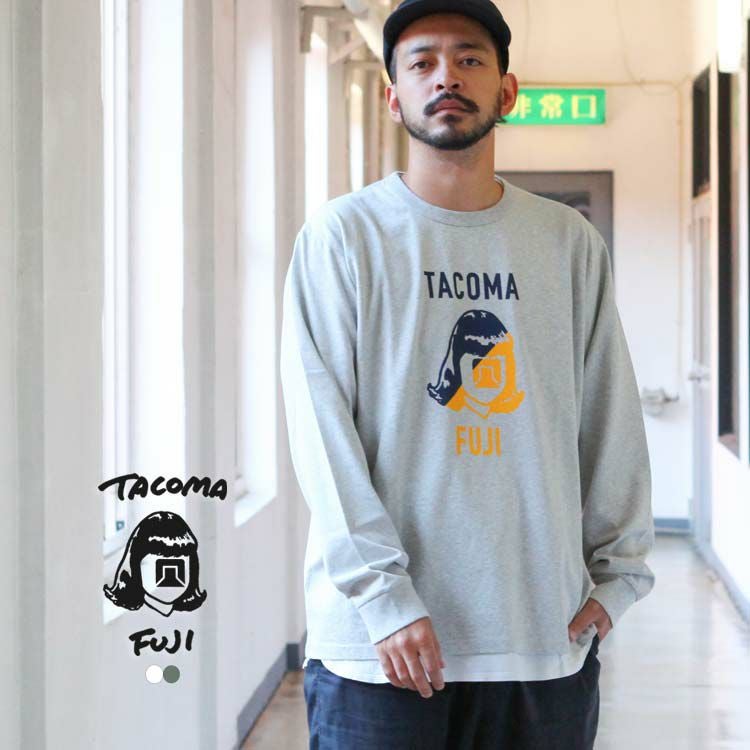 TACOMA FUJI RECORDS TACOMA FUJI HANDWRITING LOGO LS (DOUBLE TONE
