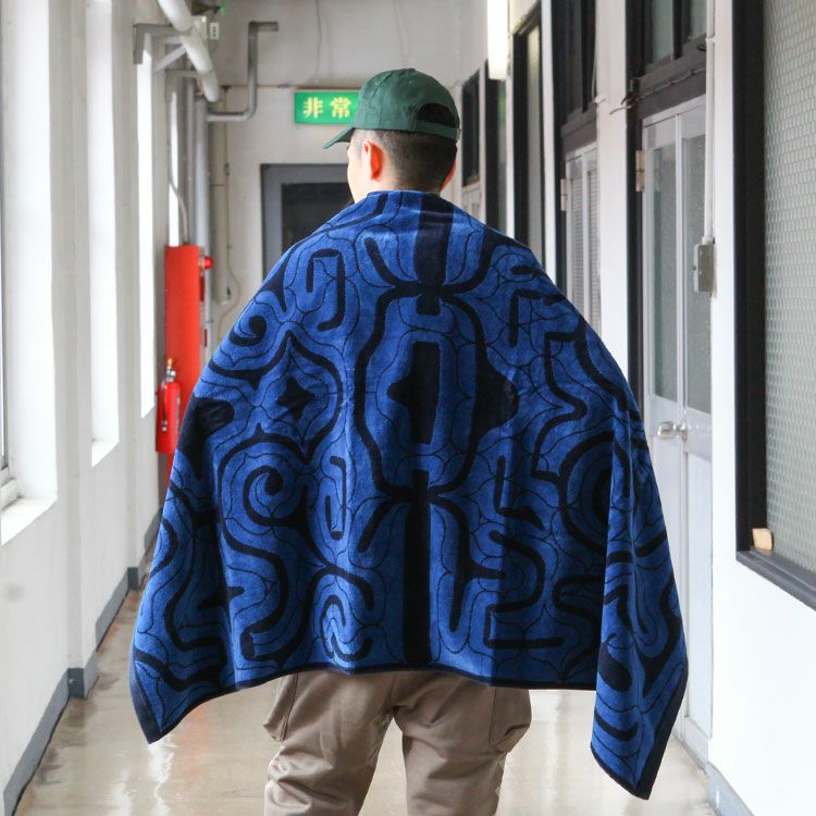 二風谷ワークス アイヌ文様今治タオルブランケット 