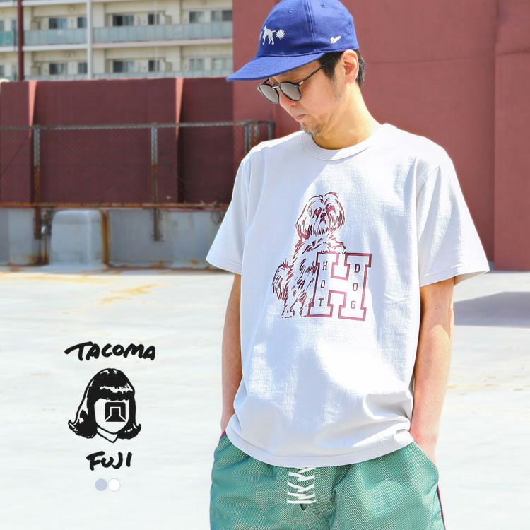 TACOMA FUJI RECORDS HOT DOG VINTAGE LOGO designed by Hiroshi
