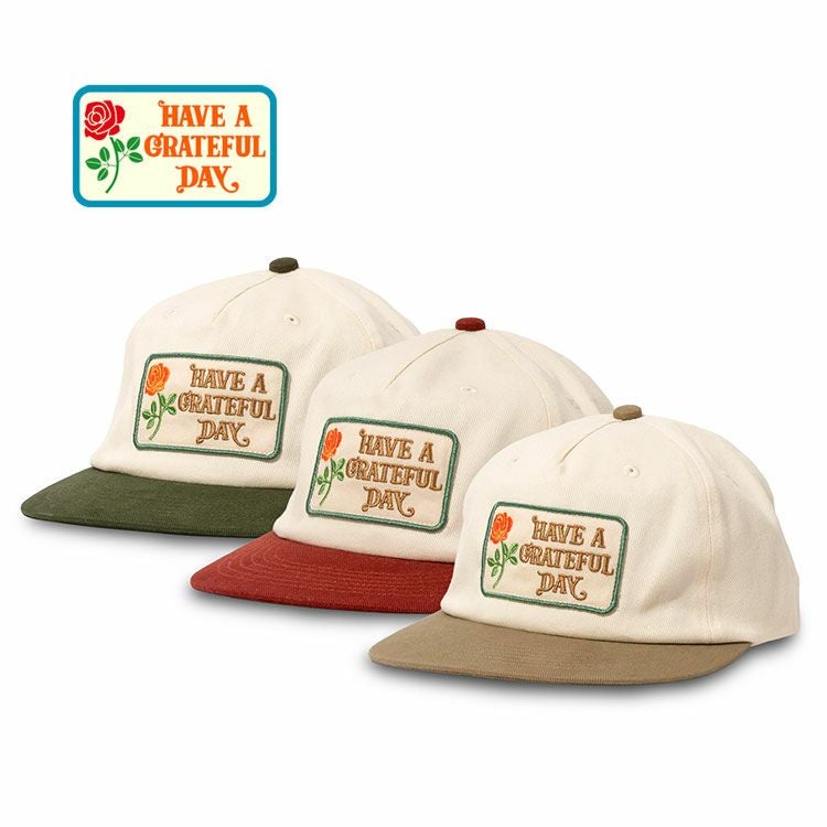 HAVE A GRATEFUL DAY 5 PANEL CAP 2025AW | Brownfloor clothing
